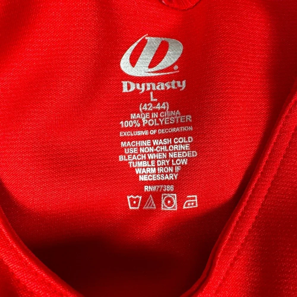 Dynasty MLB Los Angeles Angels Men‎ Red Jersey Vintage Y2K Size Large 42-44